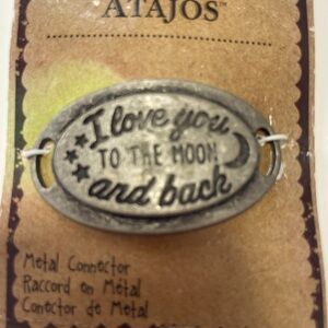 Blue Moon Beads Metal Connector I Love You To The Moon And Back